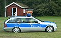 BR Streifenwagen Mercedes-Benz C-Klasse in neuer blau-silberner Farbgebung