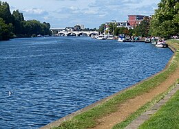 River Thames passing through Kingston upon Thames