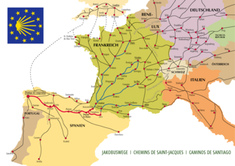 Ways of St. James in Europe in German