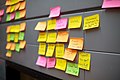 Decorative - board filled with post-its