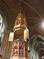 A font with cover at Worcester cathedral