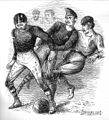 Image 27Drawing of the first international game by artist William Ralston (from History of association football)