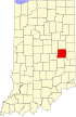 State map highlighting Henry County