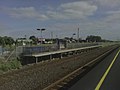 North-west bound view of Platform 3, on the Western standard gauge line, January 2015