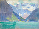 Widok Lake Louise w prowincji Alberta, 1919