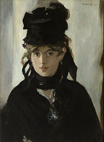 Berthe Morisot med en buket violer, 1872