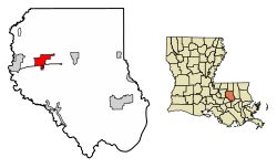 Location of Walker in Livingston Parish, Louisiana.