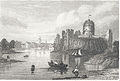 Pembroke Castle & town, okoli 1835