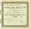 Les statuts sont déposés chez Maitre Bourdel le 19 juillet 1898 à Paris. Le capital est composé de 500 actions de 1000 francs.