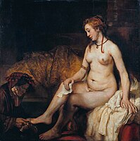 Rembrandt van Rijn. Bathseba met de brief van koning David, 1654, Louvre, Parijs