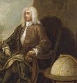 Q114206 Woodes Rogers in 1729 (Schilderij: William Hogarth) geboren in 1679 overleden op 15 juli 1732