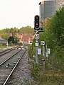 La signalisation de la ligne est celle du BAPR de voie unique