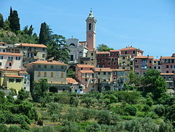 Skyline of Castiglione Chiavarese