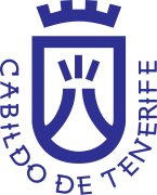 Logotipo del Cabildo de Tenerife (órgano de gobierno de la isla) en donde aparece la silueta del Teide simplificada.