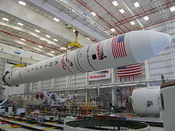 Integrated Antares rocket