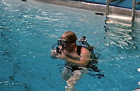 Preparations for Underwater EVA training for the STS 41-G crew 3.jpg