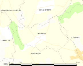 Poziția localității Buswiller