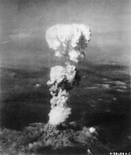 Atomic cloud over Hiroshima.