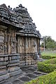 Close up profile of shrine and its superstructure (shikhara)