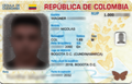 Colombian Cedula de Ciudadania