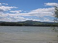 Lago di San Giuliano e Miglionico sullo sfondo