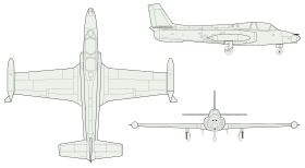 vue en plan de l’avion