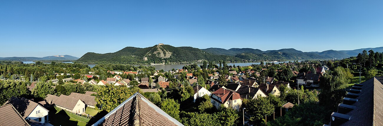 Nagymaros, panoráma Visegrád felé.