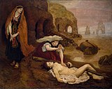 Ford Madox Brown: Finding of Don Juan by Haidee (1873)