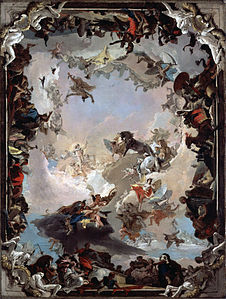 Allégorie des Planètes et des Continents pour le plafond de l'escalier, 1752 Metropolitan Museum of Art, New York[3]