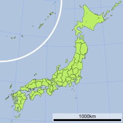 十王村の水の位置（日本内）