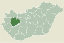 Location of Kabupaten Veszprém