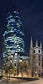 Image 1130 St Mary Axe, London, widely known by the nickname "The Gherkin", and occasionally as a variant on The Swiss Re Tower, after its previous owner and principal occupier. Swiss Re is the world’s second-largest reinsurance company.