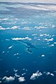 Photo Aerial. The large one in the centre is Tillangchong; Man is the small one below on the right.