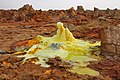 10. Kén-só képződmény forró forrással a Dallol vulkánban (Danakil-mélyföld, Afar szövetségi állam, Etiópia) (javítás)/(csere)