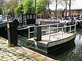 Voetpont over de Vaartsche Rijn bij Museumwerf Vreeswijk