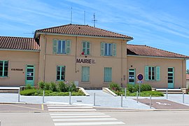 The town hall in Malafretaz