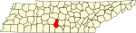 State map highlighting Marshall County