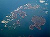 Aerial view of the islands