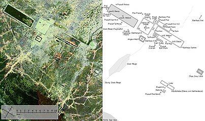 aerial view with map of the area (de)