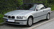 Thumbnail for File:BMW 320i Cabriolet (E36 2C, Facelift) – Frontansicht, 8. Juni 2011, Wülfrath.jpg