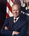 Image 10Gerald Ford, a politician from Grand Rapids who was elected to the House of Representatives thirteen times and also served as House Minority Leader and then Vice President, became the 38th President of the United States after the resignation of Richard Nixon. (from History of Michigan)