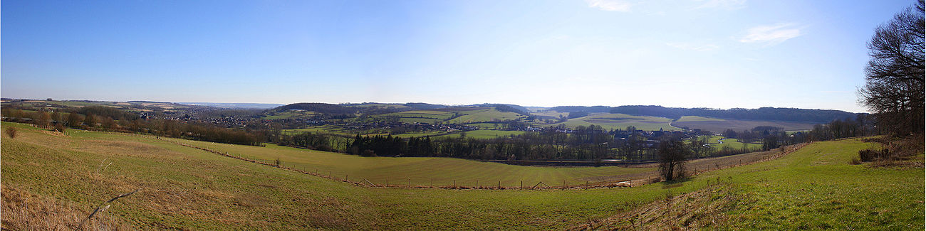 Panorama van het Heuvelland tussen Schin op Geul en Valkenburg aan de Geul