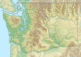 Map showing the location of Wenatchee Confluence State Park