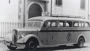 Autocar Citroën des années 1930.