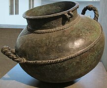 Afghanistan, calderone del tesoro di begram, bronzo, I sec.JPG