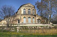 Le Printemps, vers 1723, pierre, Montpellier, château de La Mosson, fronton.