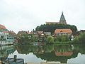 Möllner Altstadt vom Stadtsee aus