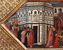 The Florence Baptistery as painted in the early 15th century by Giovanni Toscani