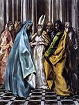 El Matrimonio de la Virgen, El Greco, 1614