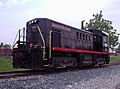 SV 8701 was ex-US Army 4043, later DLA (Defense Logistics Agency) 87001, an RS4TC with serial number 61286, seen here in Vernona. Mechanical difficulties led to the locomotive being retired from the roster and sold for scrap. The frame, minus its trucks, was seen at the Cresson Steel Company scrap yard, 621 Penn Avenue, Cresson, PA, in May 2021.